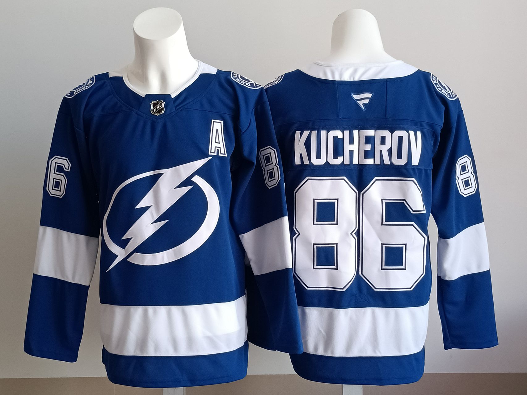 Men Tampa Bay Lightning #86 Kucherov Blue 2025 NHL Jersey style 001